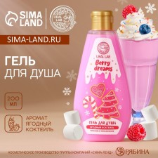Shower gel, 200 ml, aroma of berry cocktail, Ural Lab