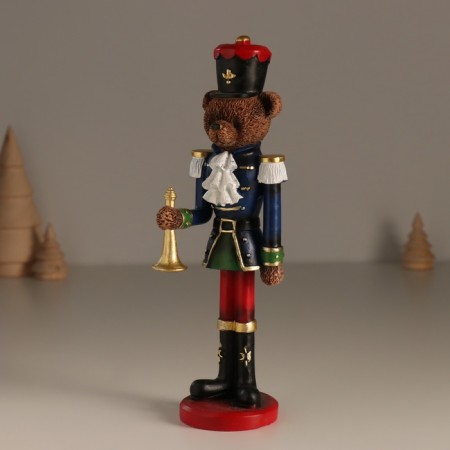 Souvenir Polystone "Bear-Soldik in the uniform with the mountain" 7x6x20 cm-3