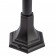 Lamp Garden Era E27, IP44, 40W, 177x187x1120 mm, black