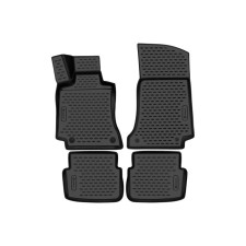3D mats in the salon for Mercedes-Benz C-Klasse (W205 restyling) 2018-2021, USA, compartment, 4 pcs.