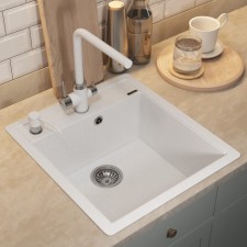 Кухонная мойка кварцевая Uperwood Quartz UPD-07, прямоугольная, цвет 01, прямоугольная, бел   106670