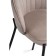 Stool Barny Neil Metal/velor, Black/Latte 58x45x92 cm