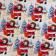 Packing film for gifts, metallized, 35MKM "Santa in the forest", 50x70cm