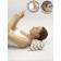 Pillow Orthopedic roller with buckwheat beam, size 20x50 cm, zigzag, brown color