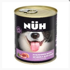 Wet feed nuh lamb beast for dogs of medium and large rocks 340 gr.