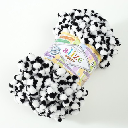 Yarn "Puffy Color" 100 % micropoliester 9m/100g (6451)-1