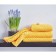 Set of terry towels Yellow, size 50x90 cm, 70x130 cm, yellow color