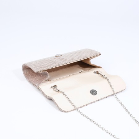Magneta bag bag, long chain, golden color-4