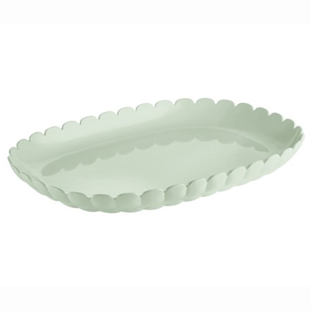 Serving trace Guzzini Tiffany, size 45x31 cm, green color