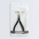 Pigitan nippers, hidden spring, rubberized pen, 11 cm, blade length - 12 mm, silver/black color