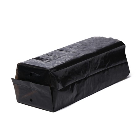 Package for seedlings, 1.6 l, 8 × 30 cm, polyethylene 50 μm thick, with perforation, black, Greengo-7