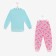 Pajamas for girls, pink/mint color, height 116-122 cm