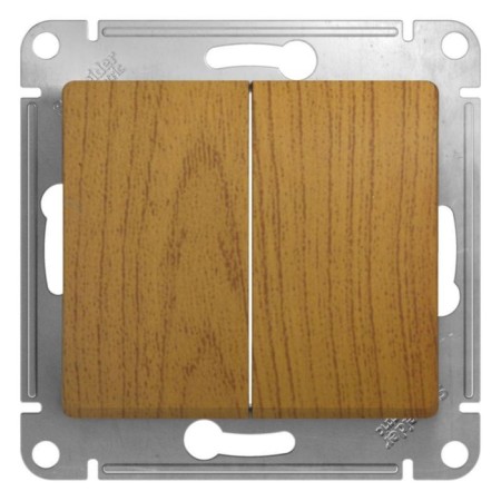 Schel000565 Glossa passing switch mechanism, 2 key, joint venture, 10a, ip20, oak
