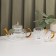 Tea -glass set "Diana in gold", 3 items: kettle 550 m, 2 circles 150 ml