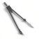 Metallic compass 110 mm, in a plastic pencil case, cover - a ruler, with a neck, mix