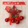 Decoration New Year's "Cozy Fairy Tale" Balls Patterned star, 12x29 cm, red