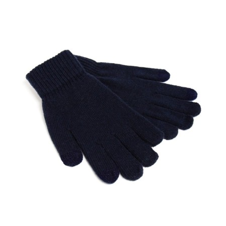 Men's gloves minku is plain, col. Dark blue, rr 9-10 (22-24 cm)