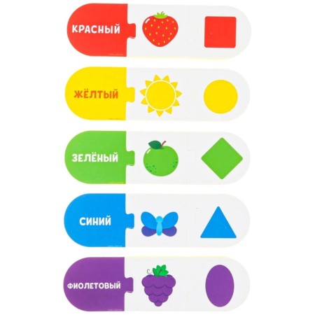 Soft puzzle for babies "Fun Logic", 5 puzzles, species mix, crumb I-15