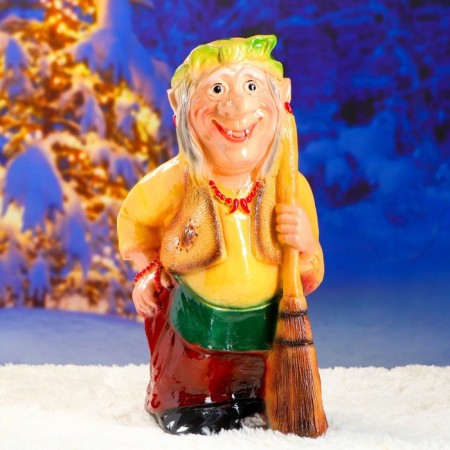 Garden Figure "Grandma-Yozhka" 33x35x65cm Mix-12