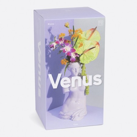 DOIY Venus flower vase, 31 cm, lilac color-3