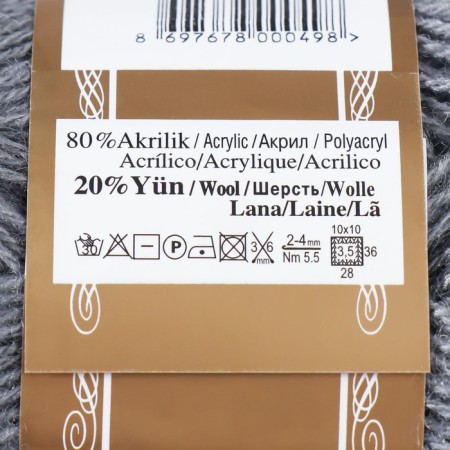 Yarn "Angora Gold" 20% wool, 80% acrylic 550m/100g (87)-3