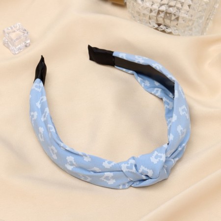 Hair rim "Jones" heart, 2.5 cm, blue