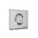 BERGES NOVUM R3 control button for hidden installation systems, gloss/chromium