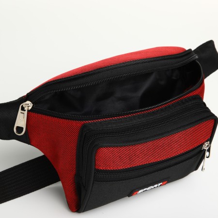 Board waist on lightning, 3 outer pockets, red/black color-5