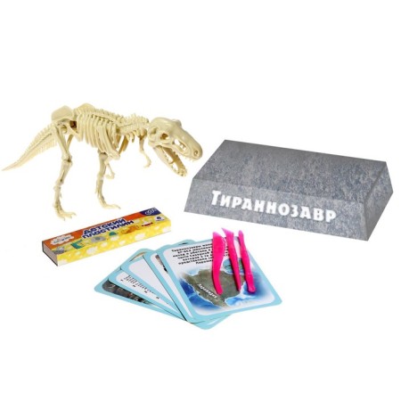 Set for experiments "Dinosaurs time", tyrannosaurus, in the package