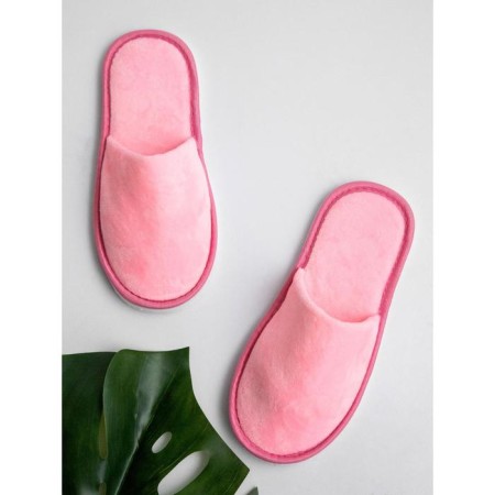 Slippers female closed nose, size 39-41, pink color-4
