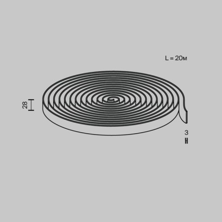 The conductive textile tape Technical TRX130-1.20GR, 2000x2.8 cm, color gray color-2