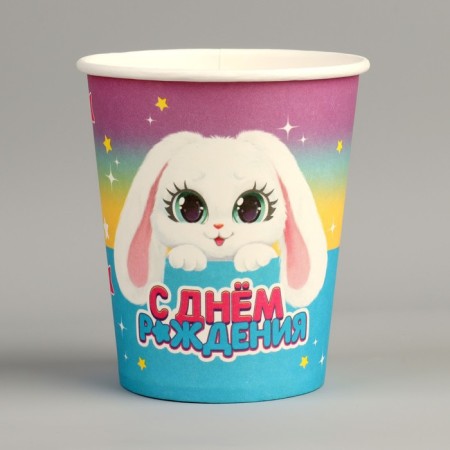 A single -single paper glass "Bunny", 250 ml-1
