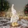 Soft toy "Snowman in a suit with stars" 36x19 cm, golden-white