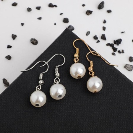 Earrings "Pearls", color mix