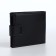 Male purse on a magnet, department for maps, coins, black/brown color