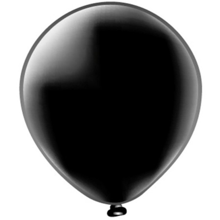 Latex ball 12 ", pastel, black color, set of 50 pcs.-1