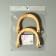 Handles for the bag are wooden, with half rings, 10.3 × 8 cm, 2 pcs, beige/gold color