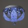 Chandelier 5844/300 CR chrome 3x40W E14 LED PDU 30x30x19cm