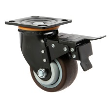 Wheel for transp. Tagging tundra tundra, d = 100 mm, on the predpart, with stopping, TPR 9917 coating