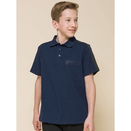 Polo for the boy Pelican, height 158 ​​cm, dark blue color-1