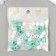 Plastic beads "Crystal polyhedron. Mint, white, transparent" set 30 g 1x1x1 cm