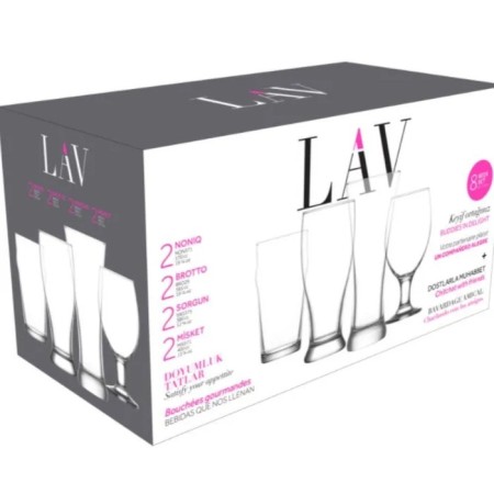 A set of beer glasses Lav Beer, 8 pcs-1