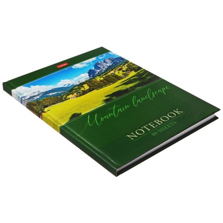 A5 BUSINESS BLOCK, 80 sheets, in the “Mountain Pisage” cage, solid cover, 5-color block, block 65g/m2-1