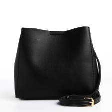 Bag Cross-Bodi with a zipper, black color