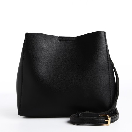 Bag Cross-Bodi with a zipper, black color
