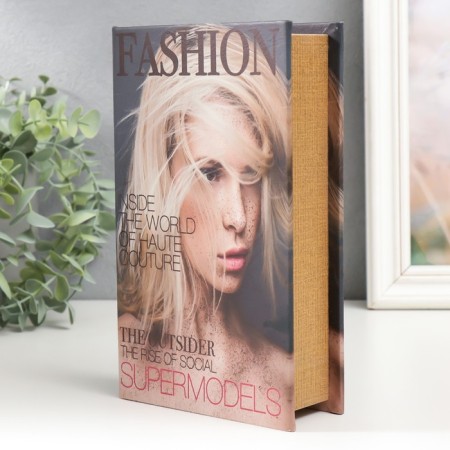 Safe Brush Tree leatherette "World of High Fashion. Model" 21x13x5 cm-1