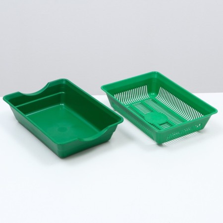 Deep toilet with a mesh of 36 x 25 x 9 cm, green-4