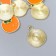 Decor for creativity Metal, enamel "Orange" Orange 1.7x2 cm