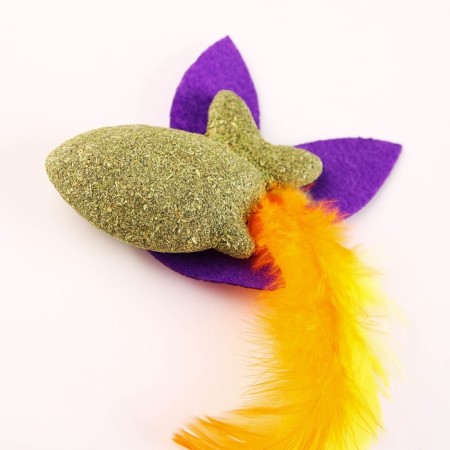 Cat toy "Rainbow Fish" from cat mint, 7.5 x 1.5 cm-3