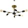 Chandelier 2427/6 E27 40W Black-Bronze 61x61x25.5 cm Bayerlux